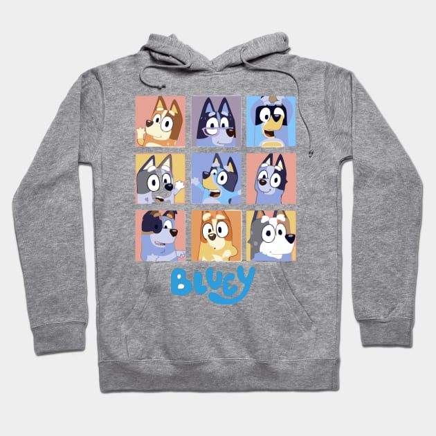 bluey design Hoodie by dawnttee